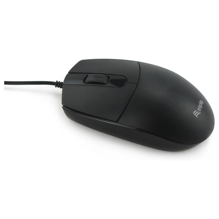 EQUIP Ratón Óptico Ambidextro Silencioso USB