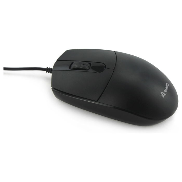 EQUIP Ratón Óptico USB-A Silencioso Ambidextro 1200 DPI Cable 1.5m Negro 245117 EQUIP Ratón Óptico USB-A Silencioso Ambidextro 1200 DPI Cable 1.5m Negro 245117