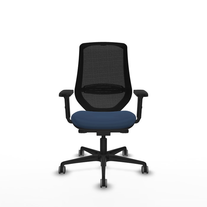 PIQUERAS Y CRESPO Silla de oficina Mardos Azul Marino y Negro