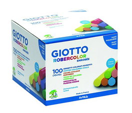 Tizas De Colores Giotto Robercolor Enrobee Caja C/100