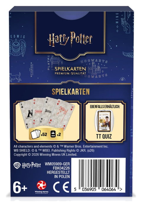 Winning Moves Harry Potter Naipes Edición Alemana