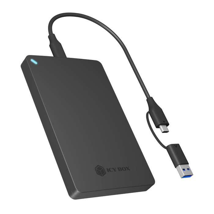 ICY BOX IB-201T-CU31 Carcasa para HDD/SSD de 2,5 pulgadas USB-C Negra ICY BOX IB-201T-CU31 Carcasa para HDD/SSD de 2,5 pulgadas USB-C Negra