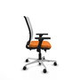 PIQUERAS Y CRESPO Silla de oficina Haches Naranja y Blanco