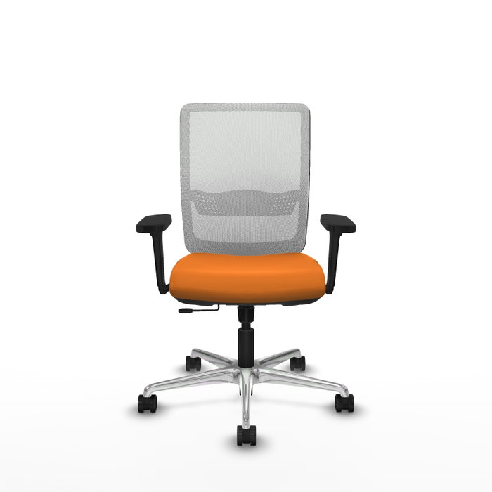 PIQUERAS Y CRESPO Silla de oficina Haches Naranja y Blanco PIQUERAS Y CRESPO Silla de oficina Haches Naranja y Blanco
