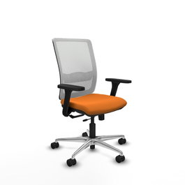PIQUERAS Y CRESPO Silla de oficina Haches Naranja y Blanco