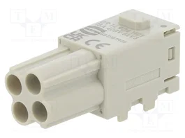 HARTING Módulo Hembra Han-Modular® Domino Han E® con 4 Pines