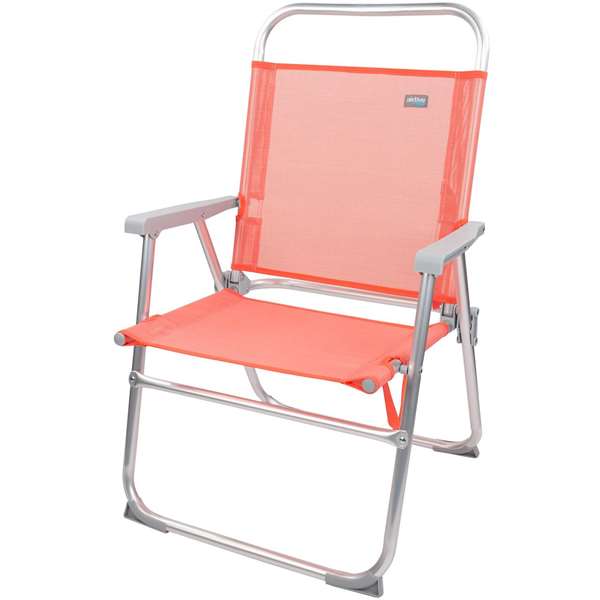 Color Baby Silla Playa Aluminio Plegable Fija Flamingo 48x50x88 cm