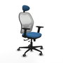 PIQUERAS Y CRESPO Silla de oficina Jorquera Azul claro y Blanco