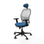 PIQUERAS Y CRESPO Silla de oficina Jorquera Azul claro y Blanco