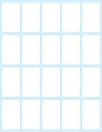 Tico E-3622 Paquete 10 Hojas Etiquetas Blancas Rectangulares Permanentes 36x22 mm Mate Universal