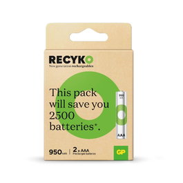 GP Pila recargable AAA 1000mAh Caja 2uds