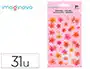 Imaginovo Pegatinas Flores Rosas Papel 190x104 mm Blister Scrapbook Adhesivos Decorativos