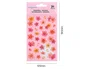 Imaginovo Pegatinas Flores Rosas Papel 190x104 mm Blister Scrapbook Adhesivos Decorativos