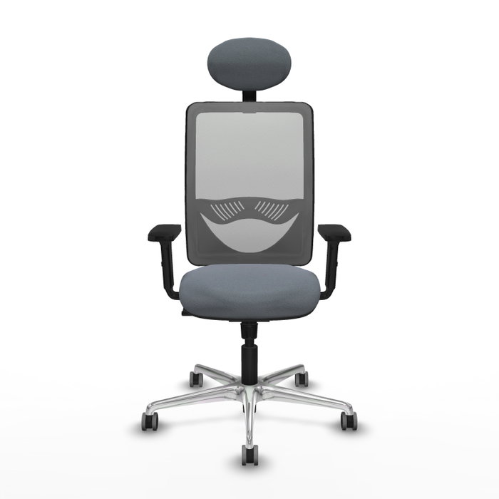 PIQUERAS Y CRESPO Silla de oficina Zulema Gris con Mecanismo Sincro PIQUERAS Y CRESPO Silla de oficina Zulema Gris con Mecanismo Sincro