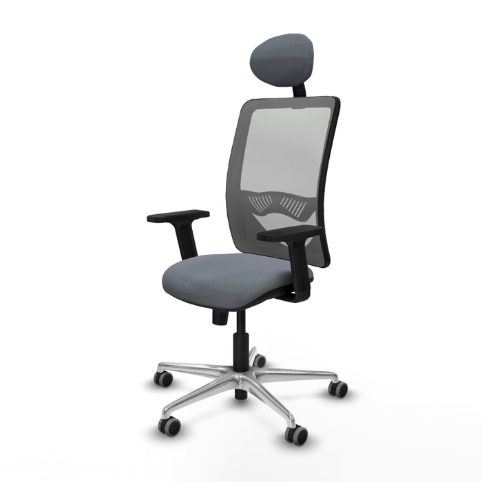 PIQUERAS Y CRESPO Silla de oficina Zulema Gris con Mecanismo Sincro PIQUERAS Y CRESPO Silla de oficina Zulema Gris con Mecanismo Sincro