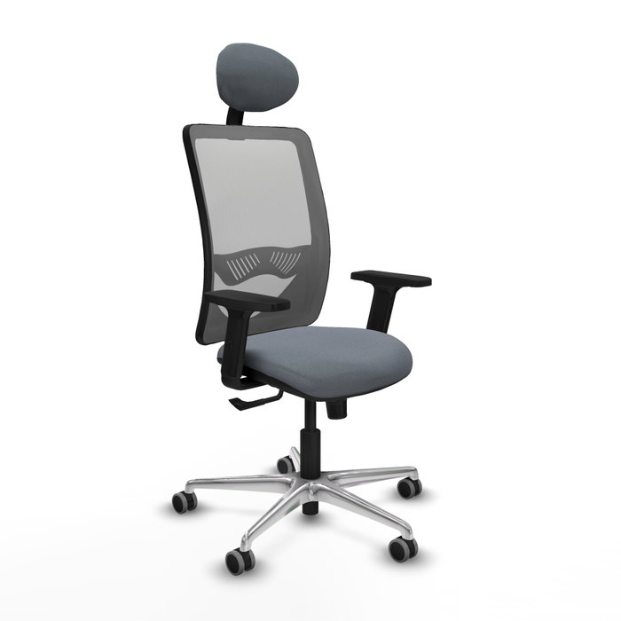 PIQUERAS Y CRESPO Silla de oficina Zulema Gris con Mecanismo Sincro PIQUERAS Y CRESPO Silla de oficina Zulema Gris con Mecanismo Sincro