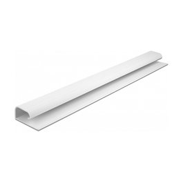 DeLOCK Canaleta para cables para montaje debajo de la mesa 57 x 25 mm 400 mm Blanco (2 unidades)