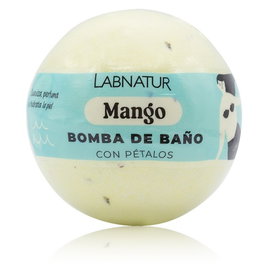 LABNATUR BIO Bomba de Baño Espumosa Mango con Pétalos (Pack de 12x140g)
