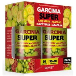 DIETMED Garcinia Super+Café Verde+Azafrán Super 30+30Comprimidos - Ayuda a reducir el deseo de picoteo y potencia la quema de grasas