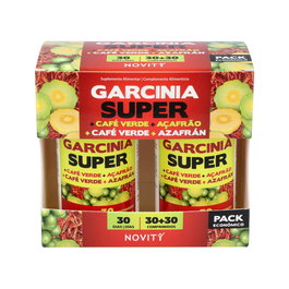 DIETMED Garcinia Super+Café Verde+Azafrán Super 30+30Comprimidos - Ayuda a reducir el deseo de picoteo y potencia la quema de grasas
