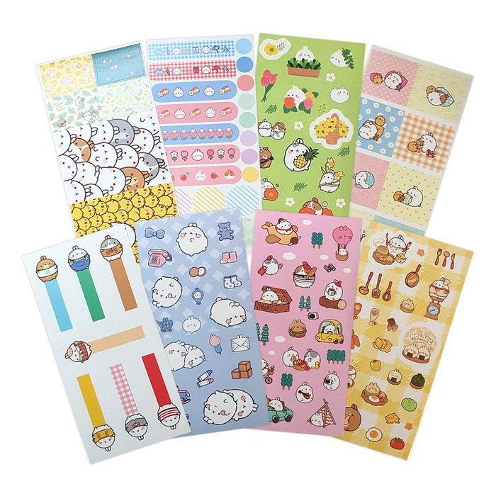 Molang Pegatinas Happy Days