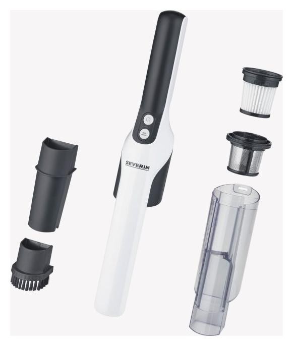 Severin HV 7140 S'Power Aspiradora de mano Negro, Blanco