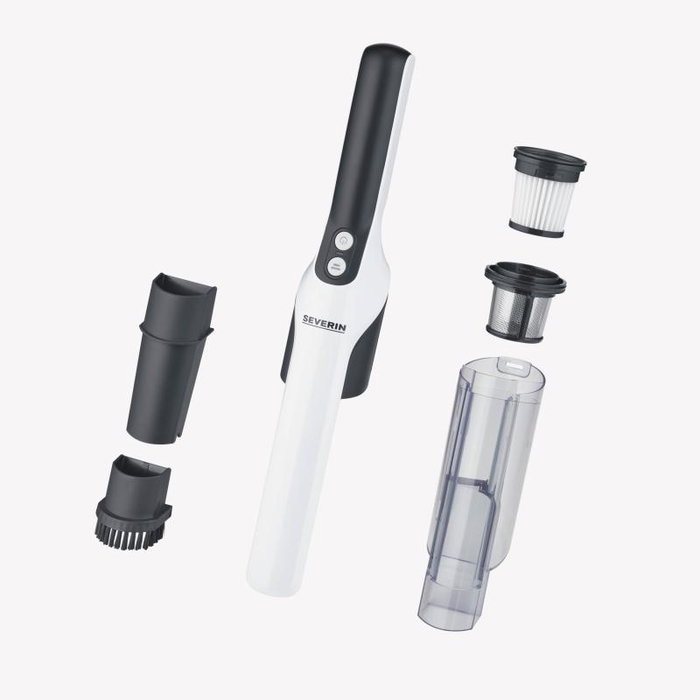 Severin HV 7140 Aspiradora de Mano, Color Blanco y Negro