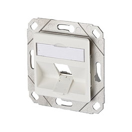 METZ CONNECT 1309141102-E Modul Anschlussdose UPk 1 Port unbestuckt, Carcasa de Zinc en Color Blanco, 69.9 x 69.9 x 21.2 mm