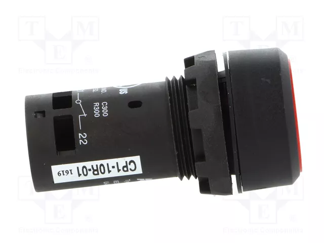 ABB CP1-10R-01 Interruptor de presión 22mm NC Rojo