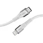Intenso Cable USB-C a Lightning 1.5M/7902002, 1.5 m Blanco para iPhone, Carga Rápida USB PD 3.0 27W, Conectores Macho, Forro Nylon