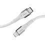 Intenso Cable USB-C a Lightning 1.5M/7902002, 1.5 m Blanco para iPhone, Carga Rápida USB PD 3.0 27W, Conectores Macho, Forro Nylon