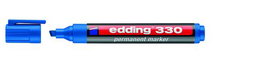 EDDING 330 Marcador Permanente Biselado Azul Claro (Set de 10)