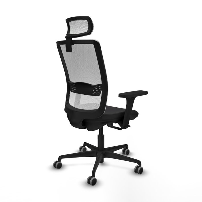 PIQUERAS Y CRESPO Silla de oficina Haches con mecanismo Sincro/Traslack, Negro y Blanco PIQUERAS Y CRESPO Silla de oficina Haches con mecanismo Sincro/Traslack, Negro y Blanco