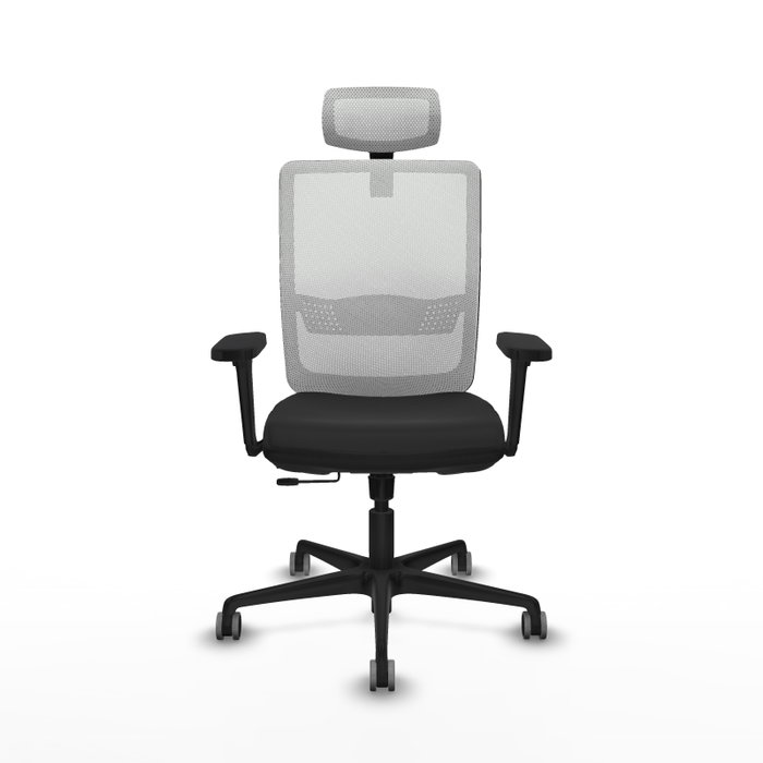 PIQUERAS Y CRESPO Silla de oficina Haches con mecanismo Sincro/Traslack, Negro y Blanco PIQUERAS Y CRESPO Silla de oficina Haches con mecanismo Sincro/Traslack, Negro y Blanco