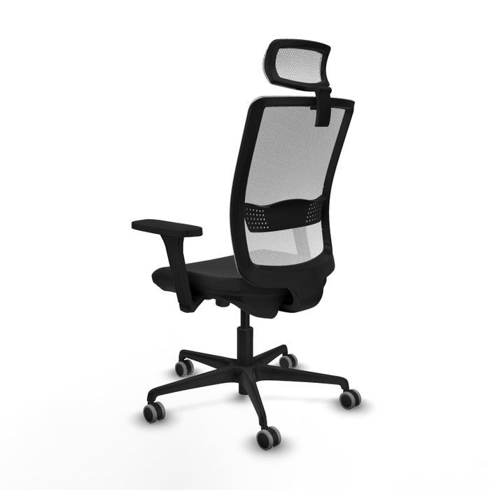 PIQUERAS Y CRESPO Silla de oficina Haches con mecanismo Sincro/Traslack, Negro y Blanco PIQUERAS Y CRESPO Silla de oficina Haches con mecanismo Sincro/Traslack, Negro y Blanco