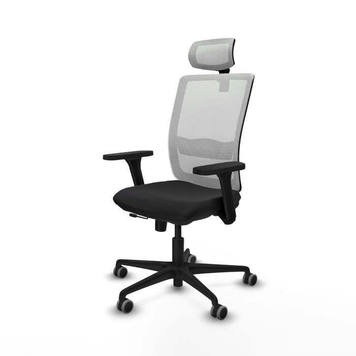 PIQUERAS Y CRESPO Silla de oficina Haches con mecanismo Sincro/Traslack, Negro y Blanco PIQUERAS Y CRESPO Silla de oficina Haches con mecanismo Sincro/Traslack, Negro y Blanco
