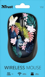 Trust YVI Wireless Parrot Ratón Óptico Inalámbrico Multicolor