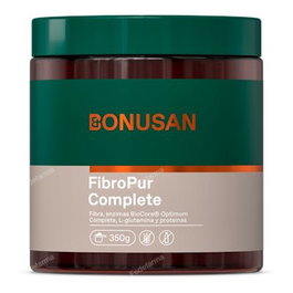 BONUSAN Fibropur Complete 350Gr - Proteína de suero aislado, L-glutamina, enzimas y fibras.