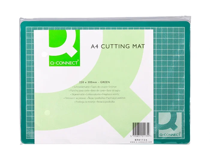 Q-connect Plancha de Corte Din A4 3 mm Grosor Color Verde