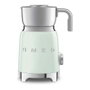 Smeg MFF11PGEU - Calentador y Espumador de Leche Automático 50's Style, Verde, 250 ml, 8 Funciones Frío/Caliente, Acero Inoxidable y Plástico