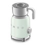 Smeg MFF11PGEU - Calentador y Espumador de Leche Automático 50's Style, Verde, 250 ml, 8 Funciones Frío/Caliente, Acero Inoxidable y Plástico