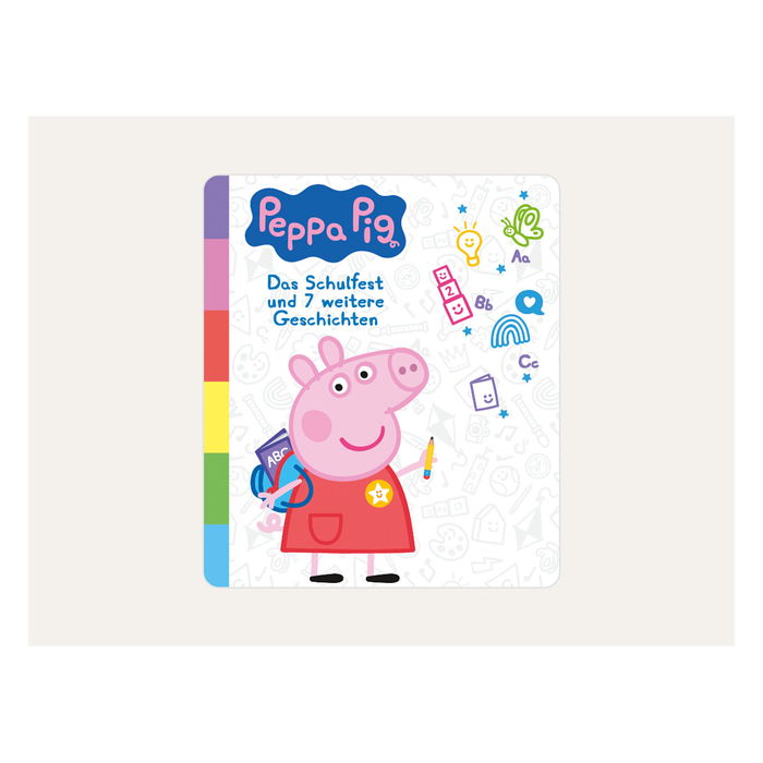 Tonies 11000425 Peppa Pig - Das Schulfest und 7 weitere Geschichten (Hörspiel) - Caja Musical con Figura, Juguete Multicolor para Niños +3 Años, 8 Cuentos, Interior Tonies 11000425 Peppa Pig - Das Schulfest und 7 weitere Geschichten (Hörspiel) - Caja Musical con Figura, Juguete Multicolor para Niños +3 Años, 8 Cuentos, Interior