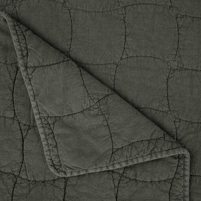 DKD Home Decor Colcha de Algodón Lavada a la Piedra 240x260 cm