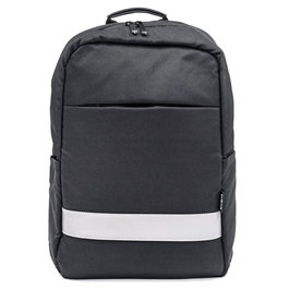 Ewent EW2539 Mochila Rolltop para Portátil 16.1" Negra - Impermeable Oxford 600D, Respaldo Acolchado, 25L, Reciclada PET, Funda Acolchada y Tira Reflectante