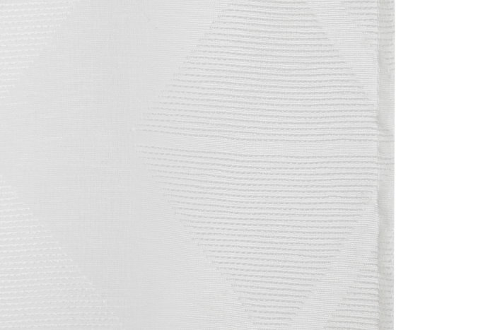 DKD Home Decor Cortina de Poliester con 8 Anillas, Blanco, 140x260 cm