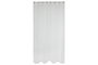 DKD Home Decor Cortina de Poliester con 8 Anillas, Blanco, 140x260 cm