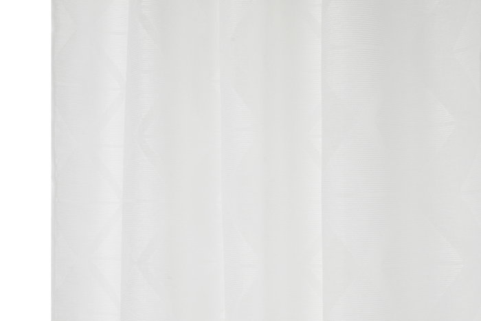 DKD Home Decor Cortina de Poliester con 8 Anillas, Blanco, 140x260 cm