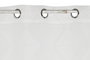 DKD Home Decor Cortina de Poliester con 8 Anillas, Blanco, 140x260 cm