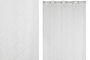 DKD Home Decor Cortina de Poliester con 8 Anillas, Blanco, 140x260 cm