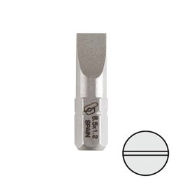 DUVER PL6.5X1.2 Punta Atornillador Mango 1/4'' Plana 25Mm